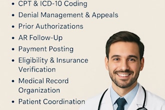 submit  claims , get status , post payment manage denials