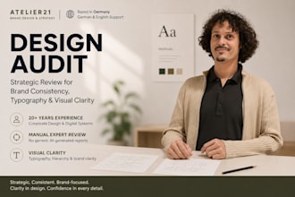 do a professional website and brand design audit
