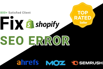 find and fix shopify SEO errors and optimize your store to rank higher on google