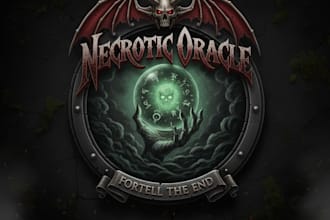 make an occult themed metal logo