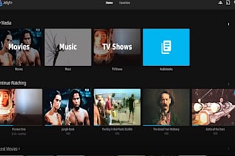 build, automate plex, jellyfin or media server on windows or dedicated website