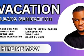 exclusive 1000 fresh vacation leads, travel leads, vacation google ads