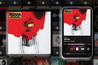 create spotify cover, spotify canvas, single cover art, and spotify album design