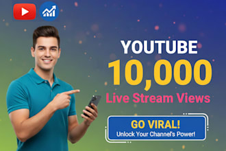 provide real 5000 youtube live stream views and engagement
