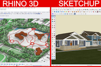 do architectural modeling with rhinoceros, revit, sketchup