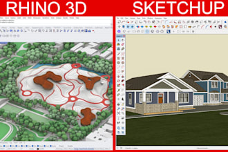 do architectural modeling with rhino, archicad, sketchup
