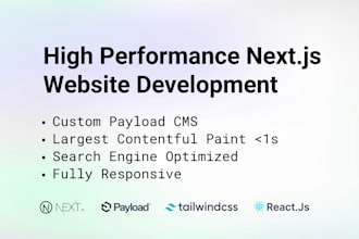build a nextjs website with custom payload cms admin panel