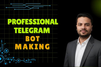 custom telegram and discord bot development for your business automation