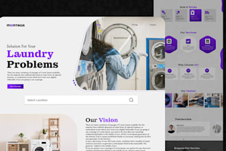 design luggage pickup website, laundry pickup  and delivery website