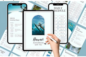 design, write travel guide, tour planner travel budget planner, travel itinerary