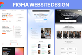 design figma website UI and landing page design multi page site