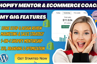 be your professional shopify mentor shopify coach and amazon business consultant