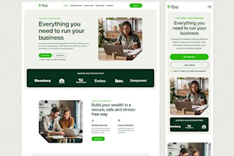 develop a secure and modern fintech website