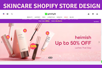 design skincare shopify store skincare website cosmetic skincare shopify website