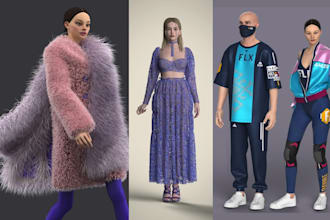 create 3d metahuman cloth 3d garment 3d apparel design clo 3d marvelous designer