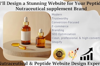 build a peptide, sarms, or nutraceutical supplement store on shopify
