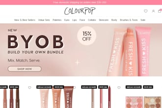 build lip stick shopify store lip balm website lip gloss dropshippping store