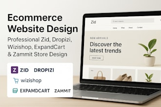 create expandcart zammit wuilt salla zid dropizi wizishop website store design