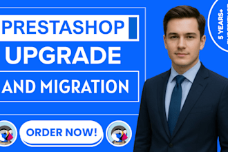 prestashop upgrade, store transfer, bug fix, speed optimization, reinstallation