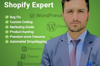 manage a professional shopify or wordpress store
