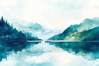 paint watercolor illustration and watercolor art