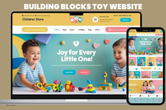 create building blocks toy shopify store construction toys dropshipping website