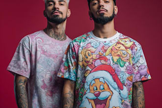 illustrated new year t shirt design christmas sweater