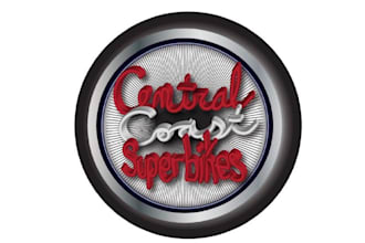 design awesome central coast super bikes logo