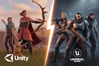 do unity game development, multiplayer game, metaverse, VR game, mobile game