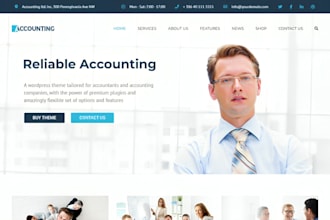 design wix accounting website finance business website bookkepping site tax site
