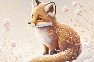 watercolor children storybook illustrations