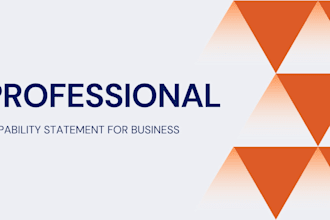 create professional outstanding capability statement for your business