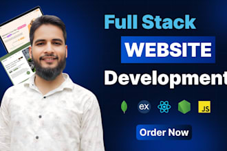 develop a full stack website with frontend and backend