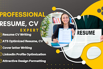 create a professional resume, CV, cover letter, and optimize your linkedin