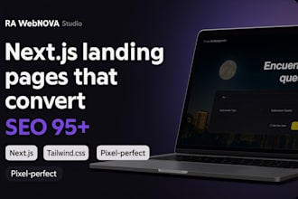 build a high converting nextjs landing page