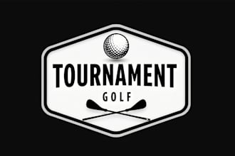 make an amazing golf gaming logo in very short time