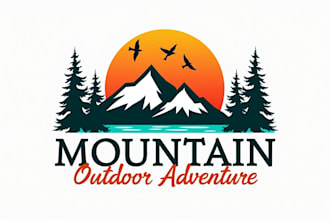 design outstanding mountain logo in very short time