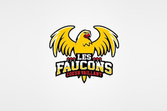 do iconic falcons logo for our elementary school sport teams