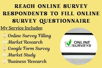 reach online survey respondents to fill online survey questionnaire