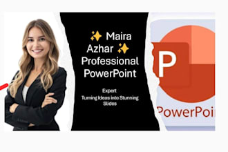 design a eye catching power point  slides for projects