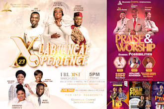 design eye catching church, gospel, and event flyers for your ministry