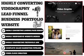 generate videography leads videographer business portfolio gallery drone website