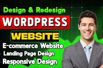 design a professional, responsive wordpress landing page or ecommerce website