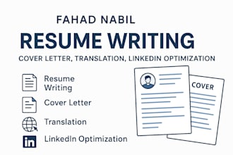 provide professional resume writing and translation services