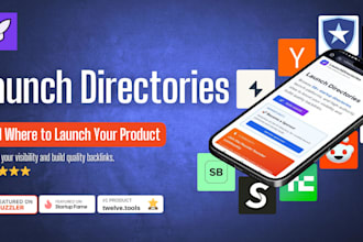 list your saas, app, or startup on 100 launch directories like product hunt
