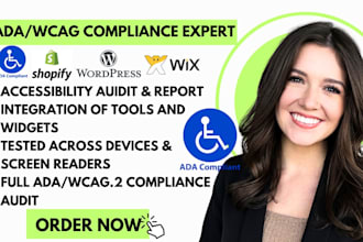wix or shopify website accessibility, website ada compliance, wcag accessibility