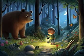 design children story book illustration and design kids book