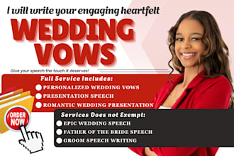 craft heartfelt wedding vows and emotional speeches that capture your love