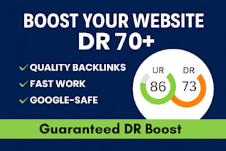increase ahrefs domain rating DR 70 plus whitehat manually work