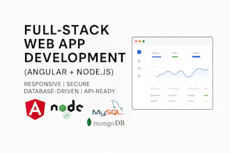 a responsive web app using angular and nodejs